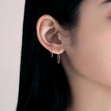 [single earring]14K gold oval earring (m) (6680497553526)