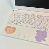 Bear heart removable sticker (6695840317558)