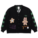 22フィールグッドオーバーサイズニットカーディガン / 22 FEEL GOOD OVERSIZED KNIT CARDIGAN BLACK