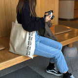 レタリングエコバッグ(ミルクココア)/Lettering eco bag (Milk cocoa)