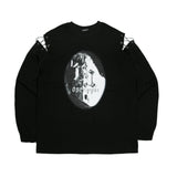 221-EYELET GRAPHIC LONG-SLEEVE T-SHIRTS [BLACK] (6677537161334)