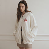 ロゴステッチフードジップアップ / Logo Stitch Hood Zip-up [2 Color]