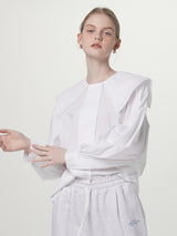 Double collar blouse - Honeydew (6671625027702)