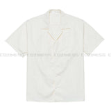 コーティングオープンカラーハーフシャツ/FL Coating open collar half shirt (2 colors)