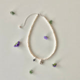 パールホワイトグレープネックレス/PEARL WITH GRAPE  NECKLACE