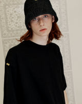 YELLOW TAP OVERSIZED T-SHIRT BLACK (6691422273654)
