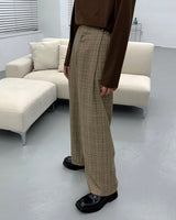 ミダスチェックワイドスラックス / Midas Check Wide Slacks (2 colors)