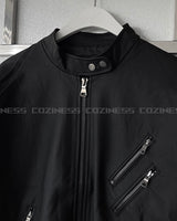 OA Pad Matte Coated Leather Jacket (2 colors)