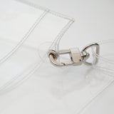 クリアpvcストラップポーチ / Clear pvc strap pouch_gliter
