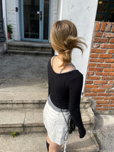 マルチアンバランスポケットストリングカーゴミニスカート / Multi-Unbalanced Pocket String Cargo Mini Skirt
