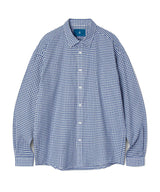 ギンガムチェックシャツS101/Gingham Check shirt S101 Blue