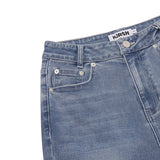 CHERRY SLIM-FIT DENIM PANTS [BLUE]