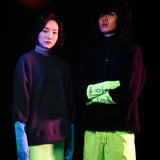 [UNISEX] Arm-Warmer Fleece Pullover (Black) (6655988465782)