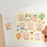 Spring picnic sticker (1 set of 2 sheets) (6695850147958)