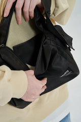 BUTTON LEATHER BAG