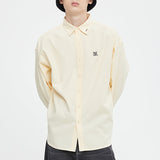 リセントオックスフォードシャツ/RECENT OXFORD SHIRT_LIGHT YELLOW