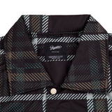 ビッグロゴカラーバーシティジャケット/BSR2223FWJK026 BIG LOGO COLLAR VARSITY JACKET BLACK CHECK