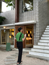 ドットバックベンドワンタックセミワイドスラックス / Dot Back-Bend One Tuck Semi-Wide Slacks (4 colors)