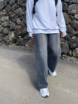 ルアワンタックワイドデニムパンツ/LUR ONETUCK WIDE DENIM PANTS(2COLOR)