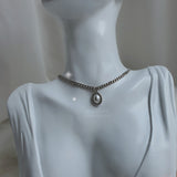 Elizabeth Choker Necklace - Silver Color