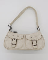 Nait Vintage Washed Leather Pocket Cross Shoulder Bag