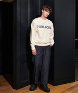 [UNISEX]PUBLICKA LOGO SWEATSHIRT_IVORY (6636722782326)
