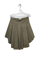 クーププリーツアンバランスドスカート / Coupe pleats unbalanced sk (2 colors)