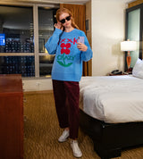 TCWフラワージャガードニット / TCW Flower Jacquard Knit (4582468419702)