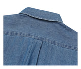 LMN two-pocket oversized denim shirt (3 colors)
