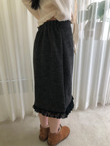 tassel midi skirt