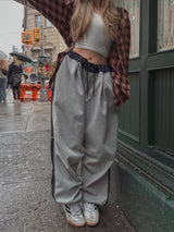 (UNISEX)アーサーデニムハーフスエットトレーニングパンツ