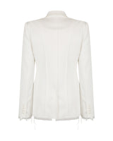 ローエッジスリムジャケット / Raw Edge Slim Jacket _ White