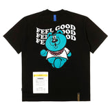 23 フィールグッドベアスタンダードフィットTシャツ / 23 FEEL GOOD BEAR STANDARD FIT T-SHIRTS WHITE / BLACK