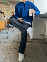 LMN ５ボタンオーバーサイズフィットニットウェア / LMN 5 Button Oversized Fit Knitwear (9 colors)