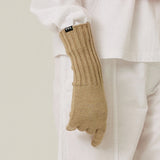 Fingerhole Touch Long Gloves