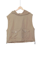ワシショフードポケットベスト / WASHIHO hooded pocket vest