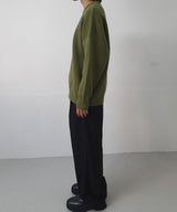 RE:ON RELAXED KNIT SWEATER (KHAKI)