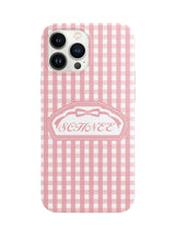 (GLOSSY HARD) SCHNEE LOGO phone case - Soft Pink (* Production takes 3-7 days)