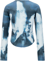 LEKIM FULL PRINTED LONG SLEEVE TOP (BLUE)
