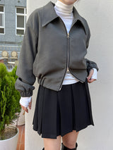 セサミカラージャンパー/Sesame collar jumper (2color)