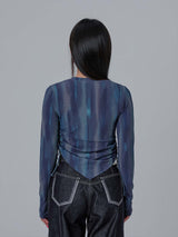 Marble Shirring T-shirts (GR)