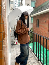 Chiba Vintage Cat Washing Long Wide Denim Pants