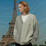 Tone on tone mix cardigan (6541955268726)