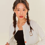 AQO BEAR ROUND NECK CARDIGAN (6678324412534)