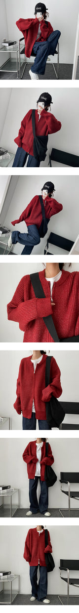The See-To-Way Round Knit Zip-Up