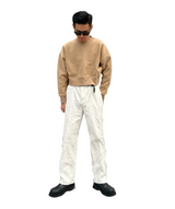 プリントクロップドスウェット/Print Cropped Sweat-BEIGE