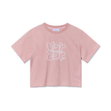 Graffiti Crop T-Shirts Pink