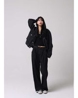 フェードピンタックワイドデニムパンツ / fade Pintuck Wide Denim Pants (2color)