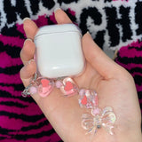 コーラルリボンキーリング / MADE coral ribbon Keyring
