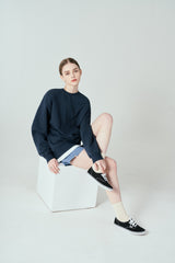 レイヤードスウェットシャツT62/Layered Sweatshirt T62 Navy
